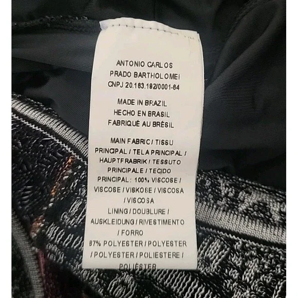 Cecilia Prado Anthro Brazil New Striped Deep-V Jumpsuit Multi‎ Boho Chic Knit M - Picture 6 of 9